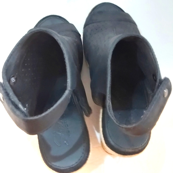 SKECHERS | Women's Indigo Sky Love Dust Espadrille Wedges Black Size 8 - Picture 5 of 8